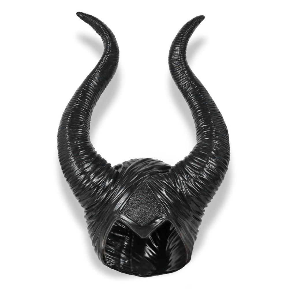 

Black Ox Horn Shape Cosplay Face Cover Headgear Halloween Masquerade Party Props, 501 Original