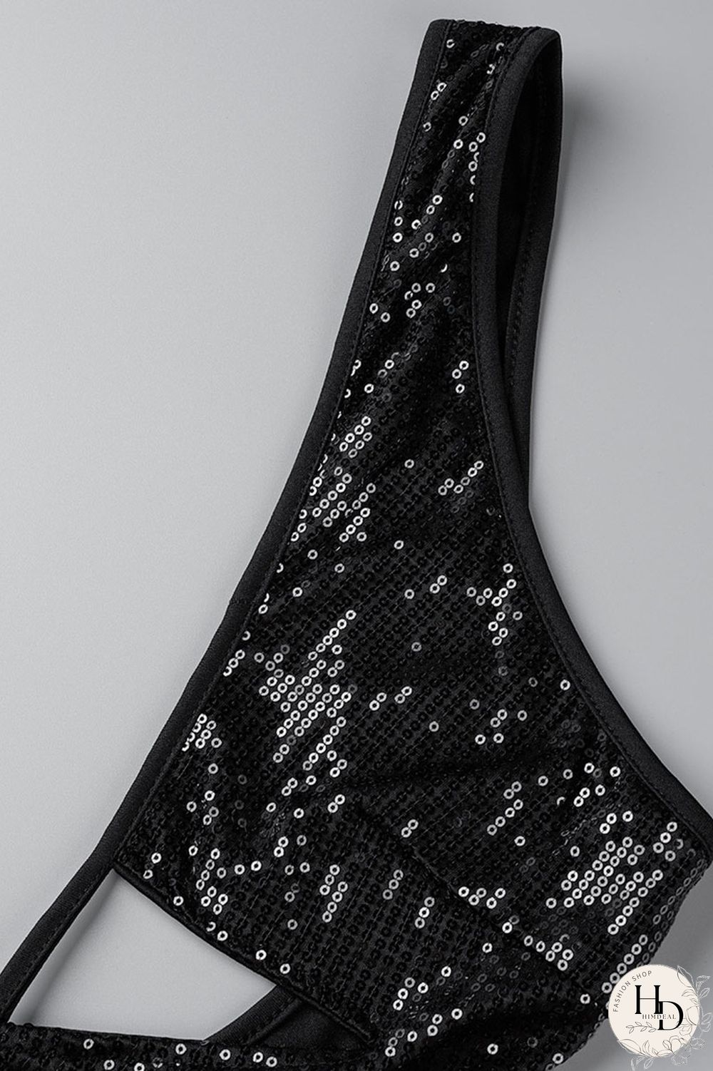 Black Sexy Solid Hollowed Out Patchwork Spaghetti Strap Skinny Jumpsuits