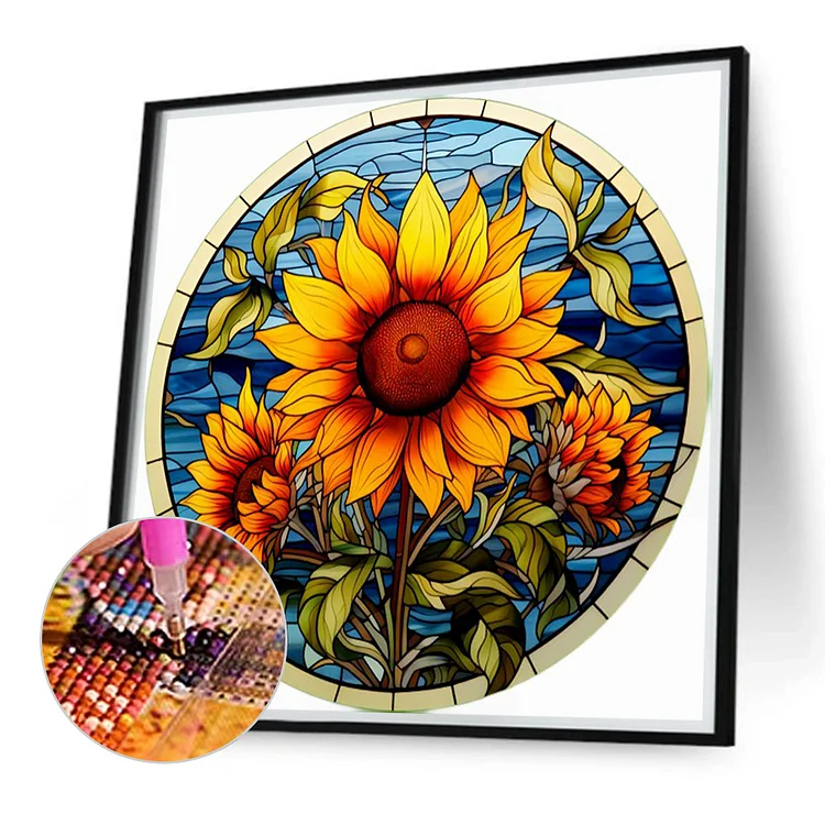 Sunflower Diamond Painting - Full Square/Round Diamond Embroidery