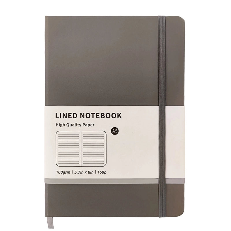 1 Piece Solid Color Learning Paper Preppy Style Notebook