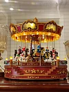 New Large Christmas Decoration LED Carousel Music Box Gift
