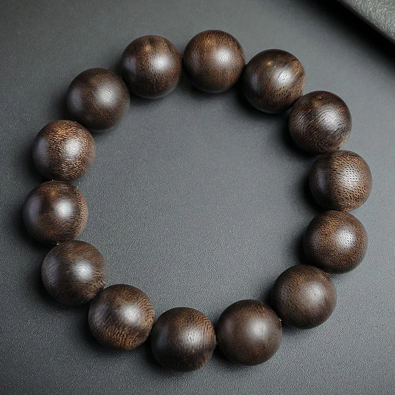 108 Mala Beads Agarwood Peace Strength Calm Bracelet