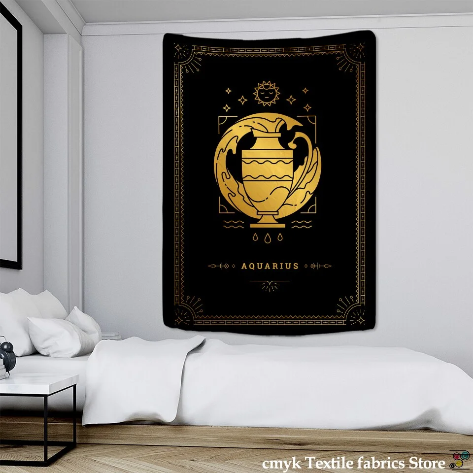 Constellation Tarot Tapestry Wall Hanging Mandala Psychedelic Hippie Witchcraft Divination Bohemian Home Decor