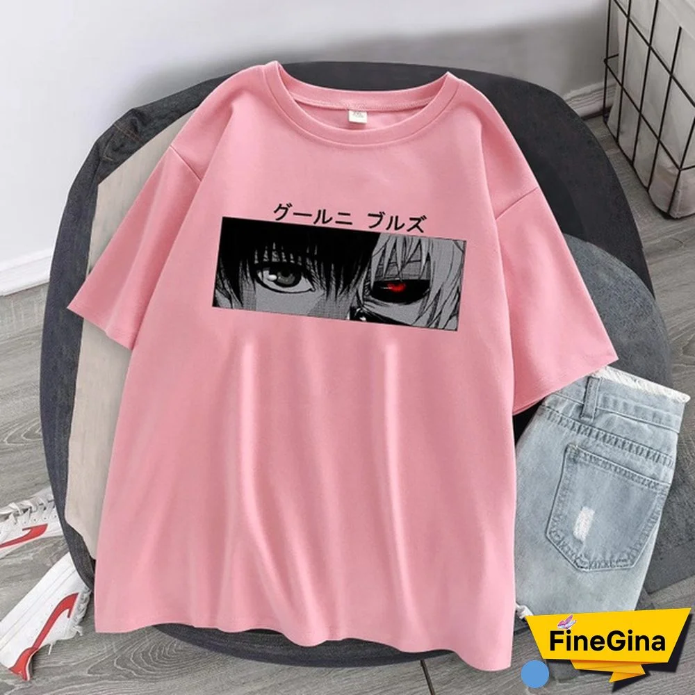 New Anime Tokyo Ghoul Print T-Shirt Men Women Fashion Short Sleeve Casual Summer Tops Tees