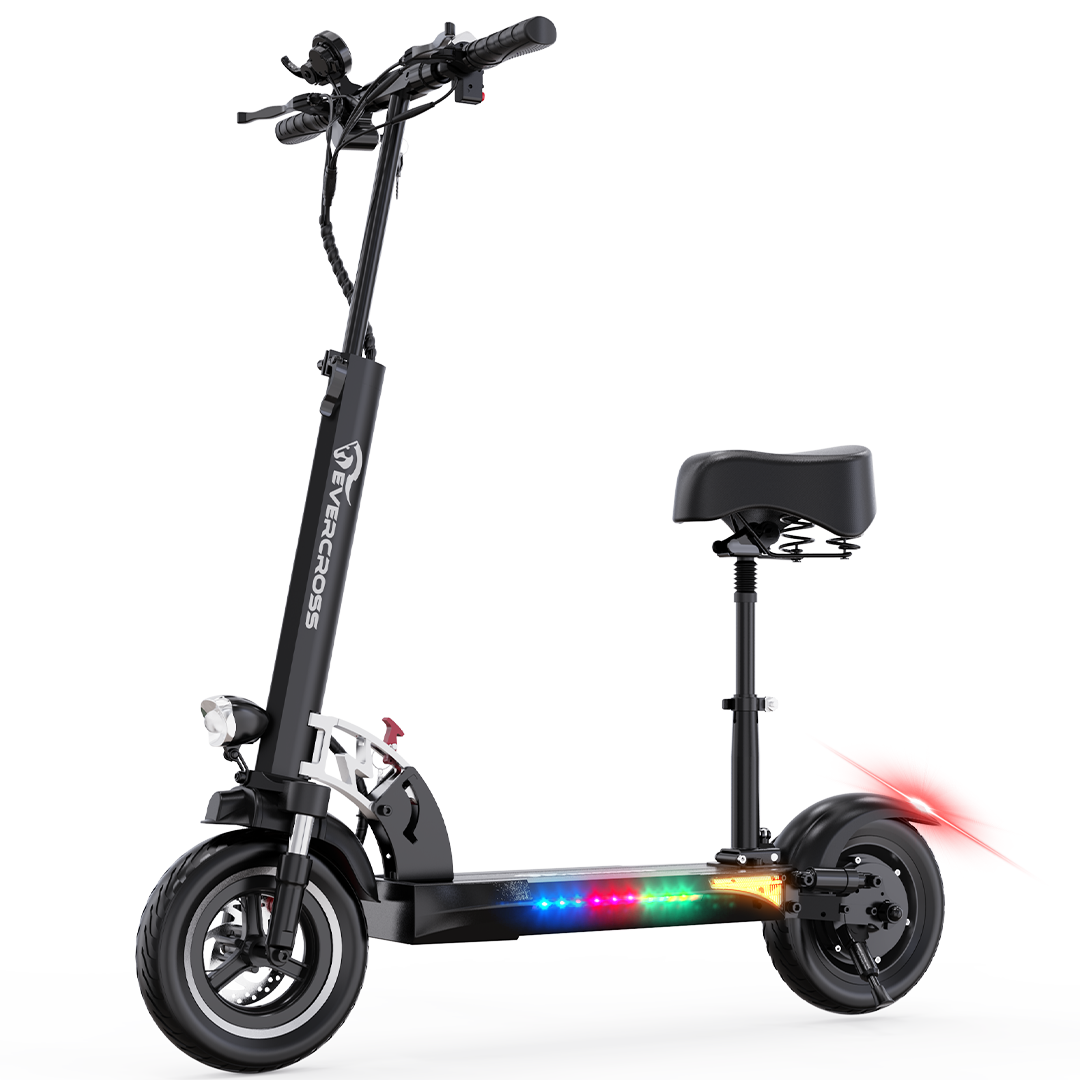 EVERCROSS Electric Scooter HB24, Electric Scooter for Adults with 800W  Motor, Up to 28MPH & 25 Miles, Scooter for Adults with Dual Braking System,  Folding Electric Scooter Offroad with 10'' Solid Tires