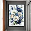 Flowers And Butterfly-14CT Stamped Cross Stitch 40*60cm/15.75*23.62in tapestrymarket
