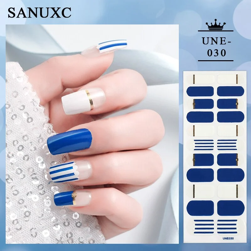 Churchf 22 Tips Shiny Nail Polish Stickers Wholesale Nail Art Decoration Decals Fashion Nail Stickers for Woment Manicure Gifts-Nail Inspo-Outfit Ideas