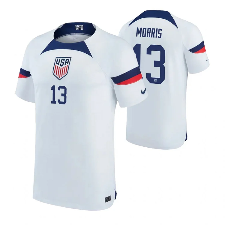 USA Jordan Morris 13 Home Trikot WM 2022