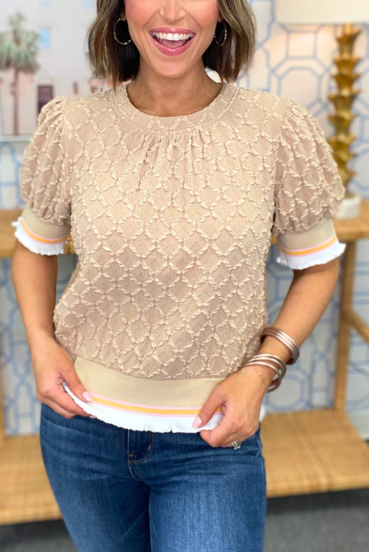 Textured Fabric Top