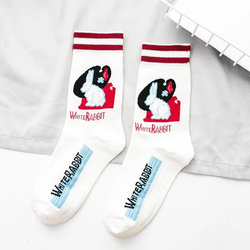 White Rabbit Cotton Socks