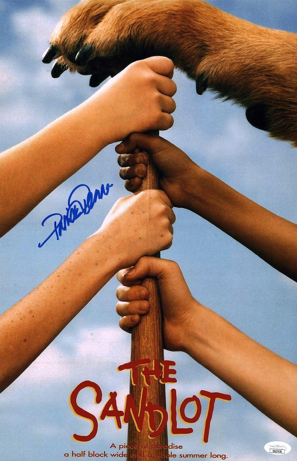 Patrick Renna Ham The Sandlot 11x17 Poster Signed Autograph JSA Certified COA