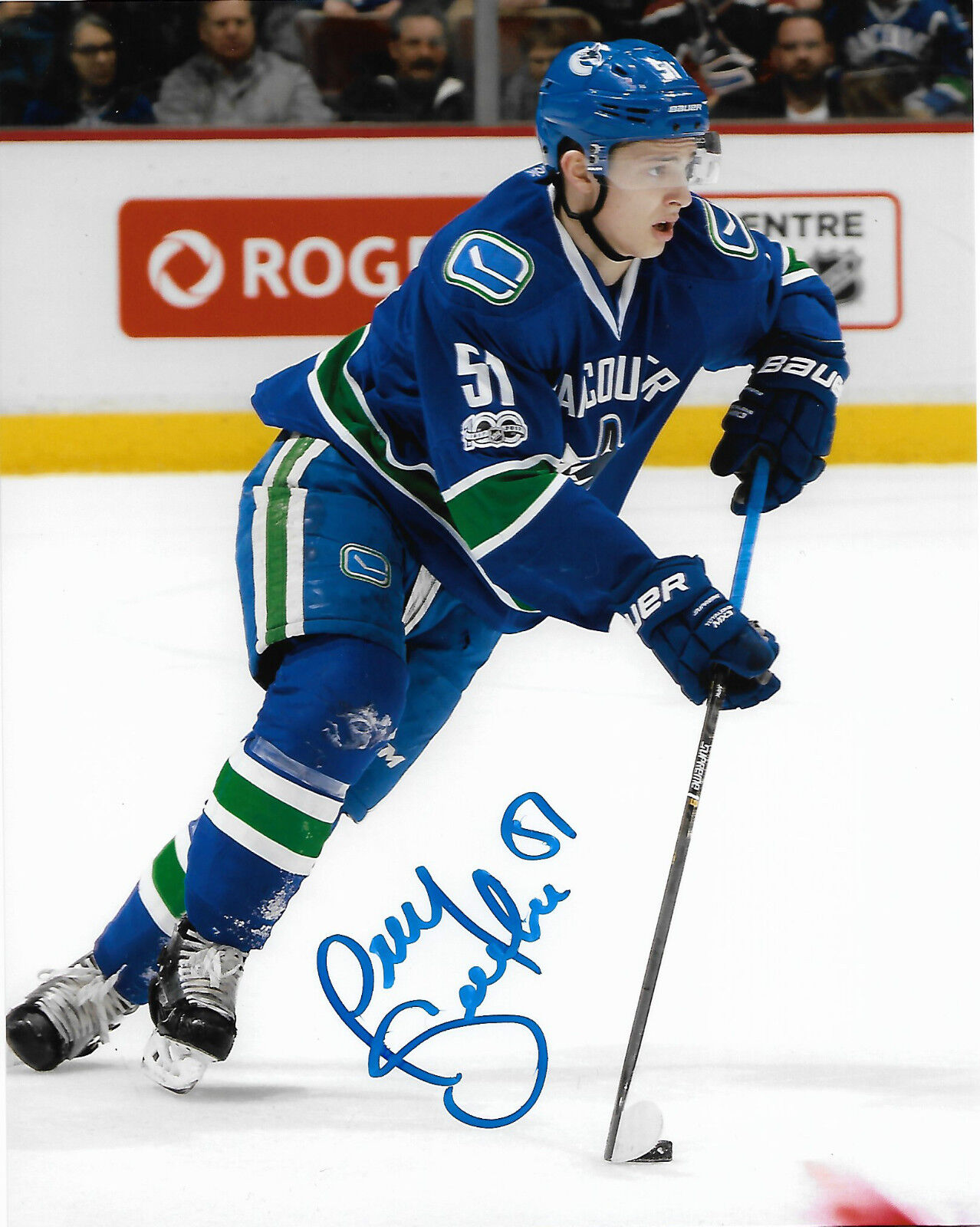 Vancouver Canucks Troy Stecher Signed Autographed 8x10 NHL Photo Poster painting COA W