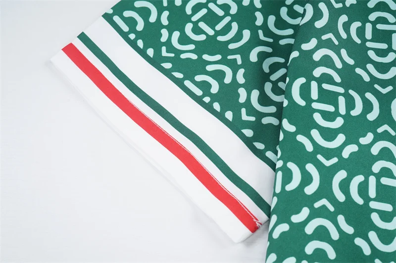 Casablanca 2023SS New Product Silk Short Sleeve Shirt