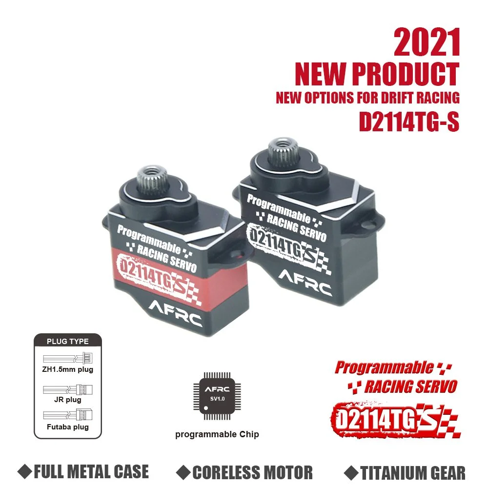 AFRC-D2114TG-S Mini Car Servo for 1:28 1:24 Drift Chassis 