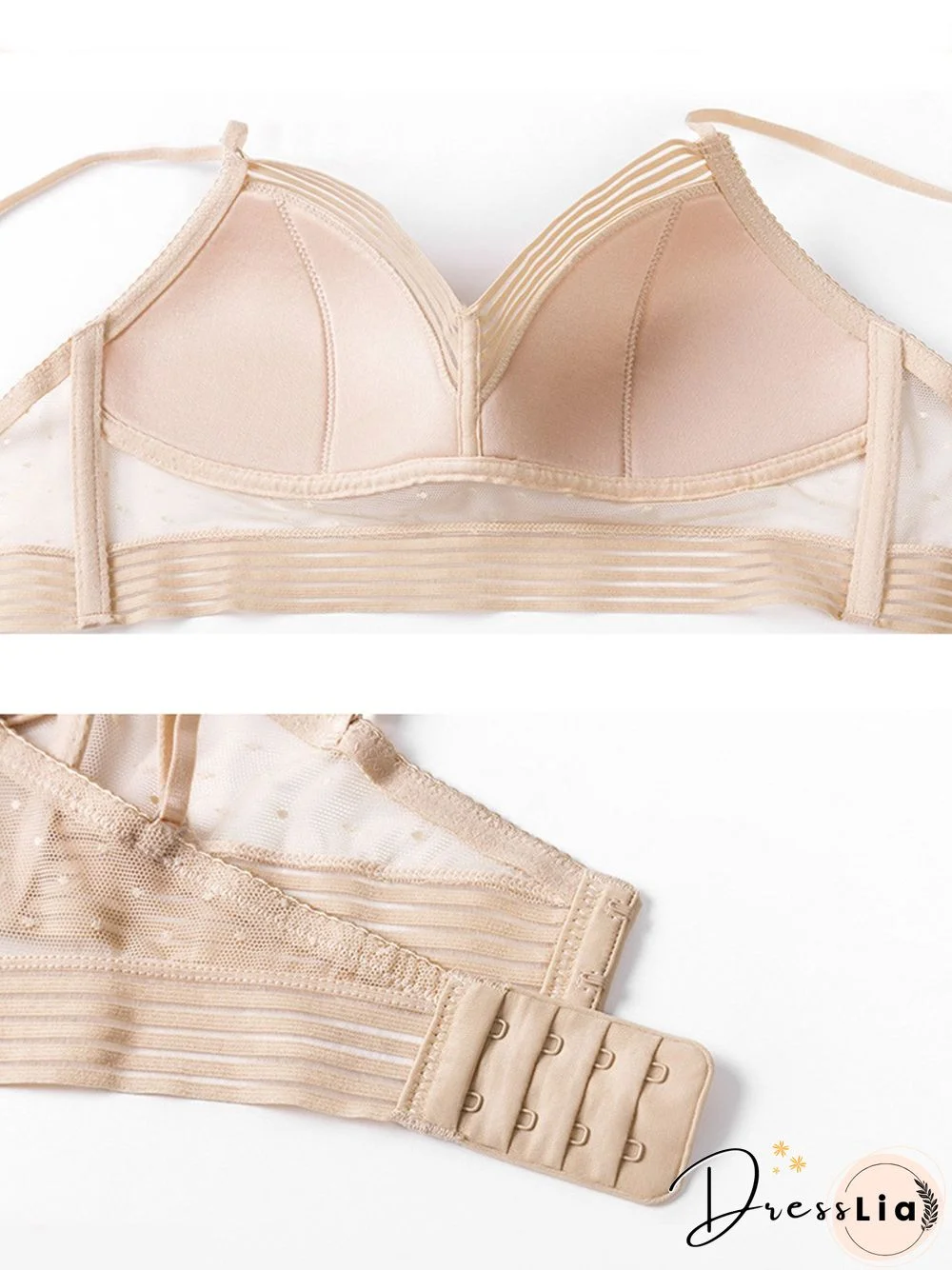 Sexy Lace Backless One Piece Push Up Bra Plus Size