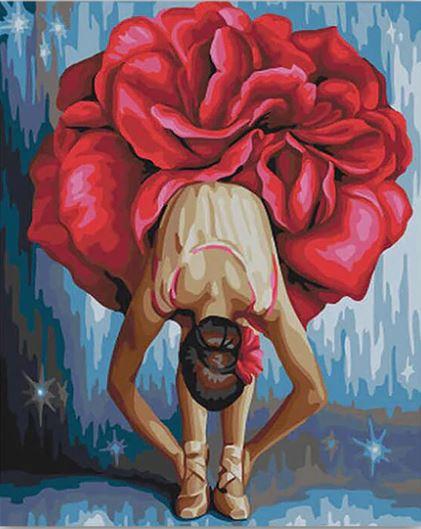 

Ballerina Flower – People Paint By Numbers - 40*50CM, 501 Original
