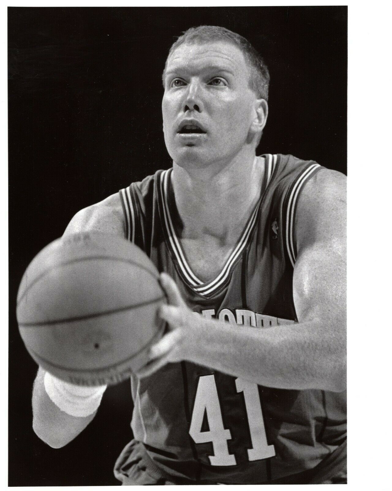 TIM KEMPTON Charlotte Hornets Basketball NBA 8x10 Promo Photo Poster painting 1988 Gary Weber