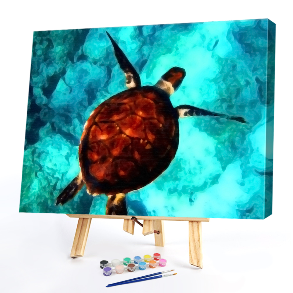 

40*50CM Paint By Numbers-Sea Turtles, 501 Original