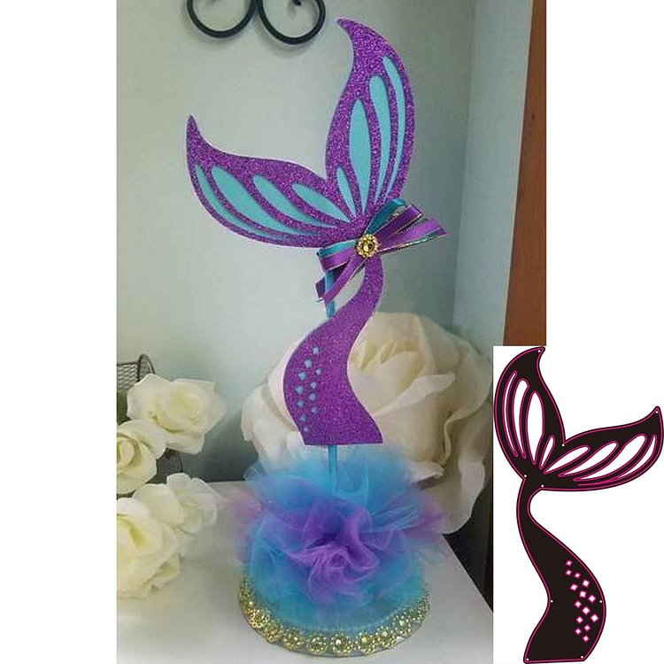 Metal cutting Mould Beautiful Fish tail knife Die scrapbook Photo album Paper embossing DIY Handicrafts 1 order