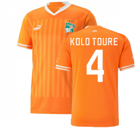 Elfenbeinküste Kolo Touré 4 Home Trikot 2022-2023