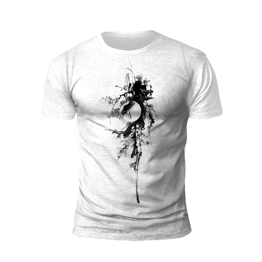 Lunar Blossoms: Moonlit Plum T-Shirt
