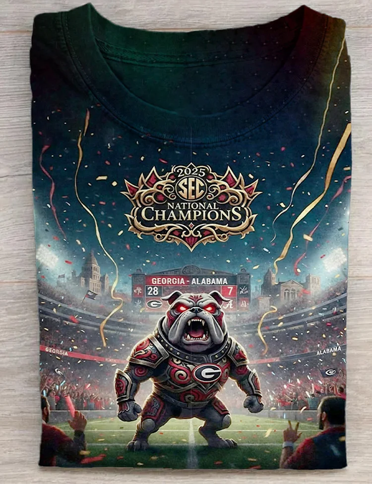 Georgia Bulldogs SEC Champs 2025 T-Shirt