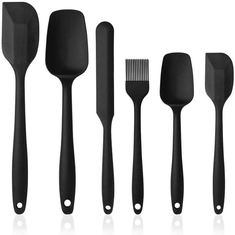 

6 piece silicone spatula set silicone kitchenware 6 piece set spatula oil b, Blue, 501 Original