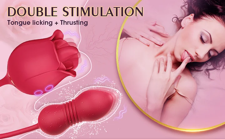 Rose Toy with Bullet Vibrator, rose toy for women, rose adult toy, rose vibrator