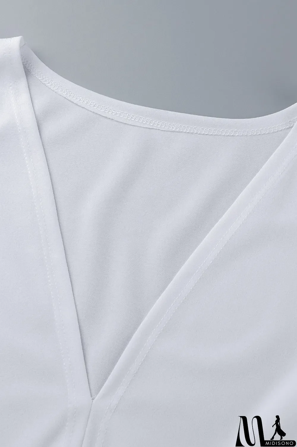 MidiSono - Yellow Casual Solid Patchwork Flounce V Neck Short Sleeve Two Pieces