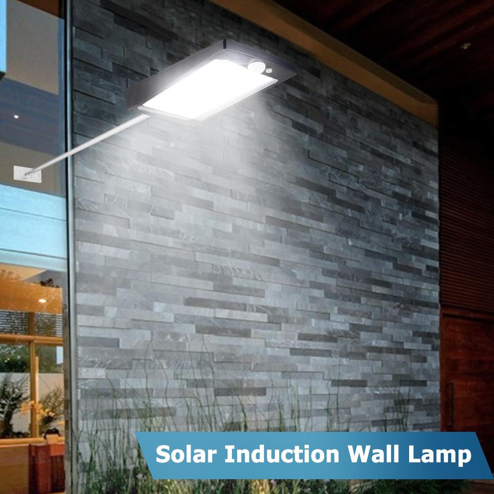 

48 LED Waterproof PIR Motion Sensor Solar w/ Pole-Outdoor Solar Light, Black, 501 Original
