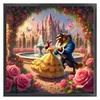 Dancing Beauty And The Beast-14CT Stamped Cross Stitch 50*50cm/19.69*19.69in tapestrymarket