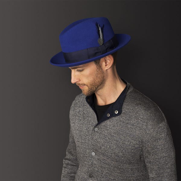 7 Colors-Brixon Fedora &ndash; Cordovan [Fast shipping and box packing]