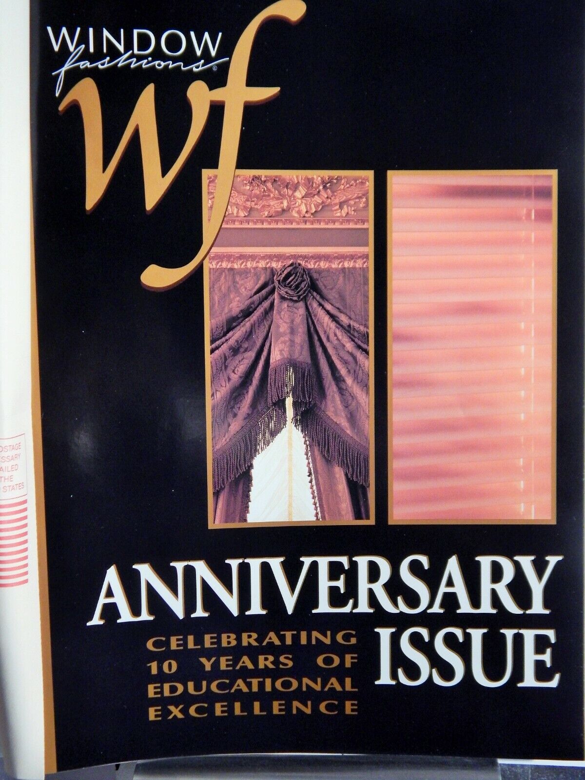 WINDOW FASHIONS WF MAGAZINE 10TH ANNIVERSARY ISSUE OCT 1996, GREAT Photo Poster paintingS