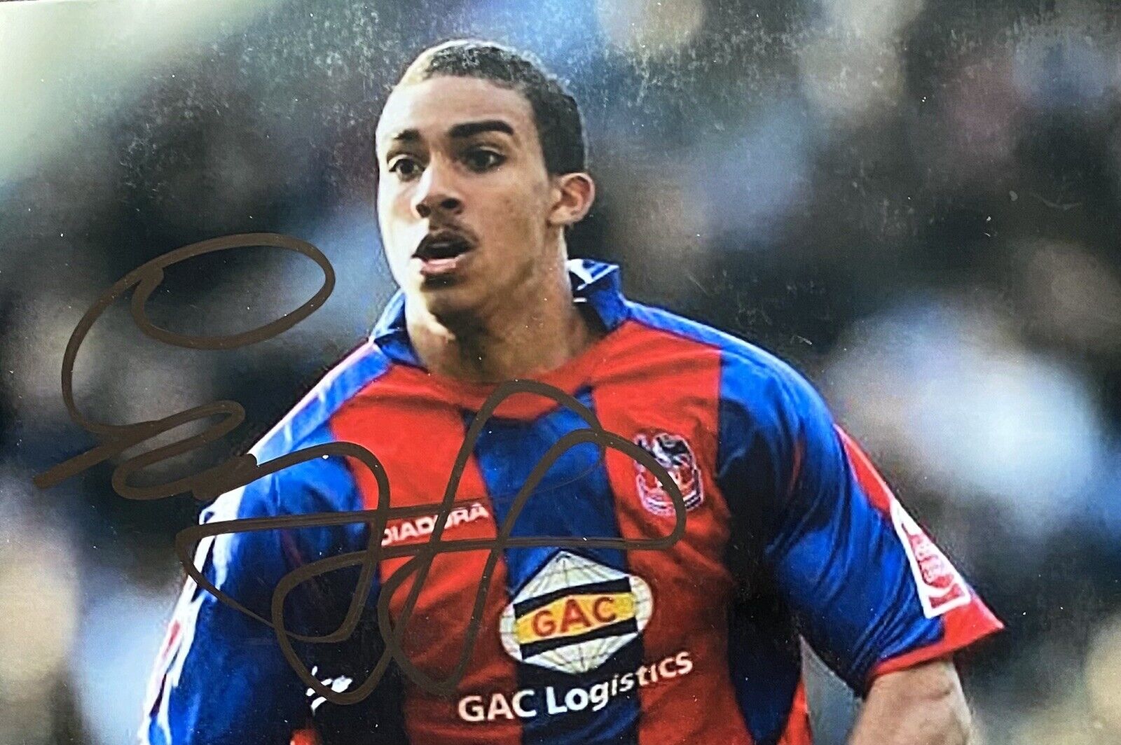 Lewis Grabban Genuine Hand Signed Crystal Palace 6X4 Photo Poster painting