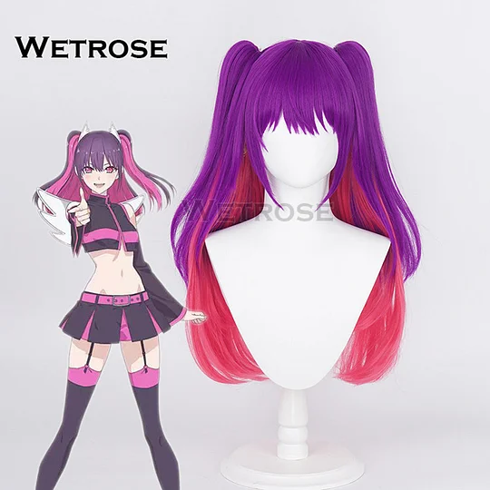 [Wetrose] In Stock Miriella Miriera 2.5 Dimensional Seduction Cosplay Costume Millyela Black Leather Wig Full Set