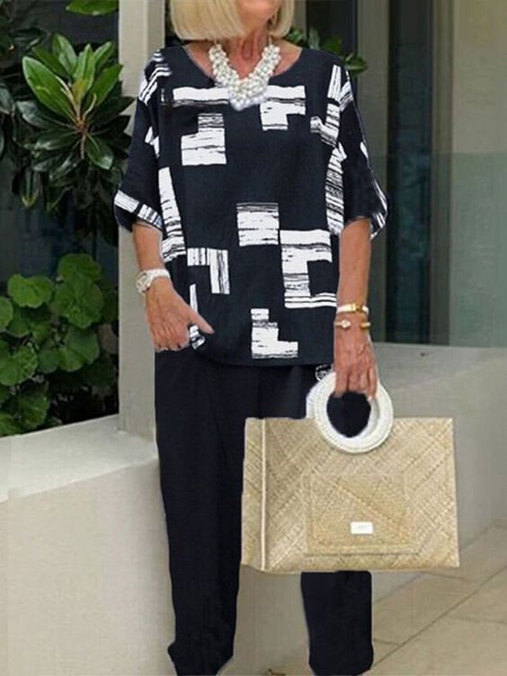 Women's Print Casual Suit