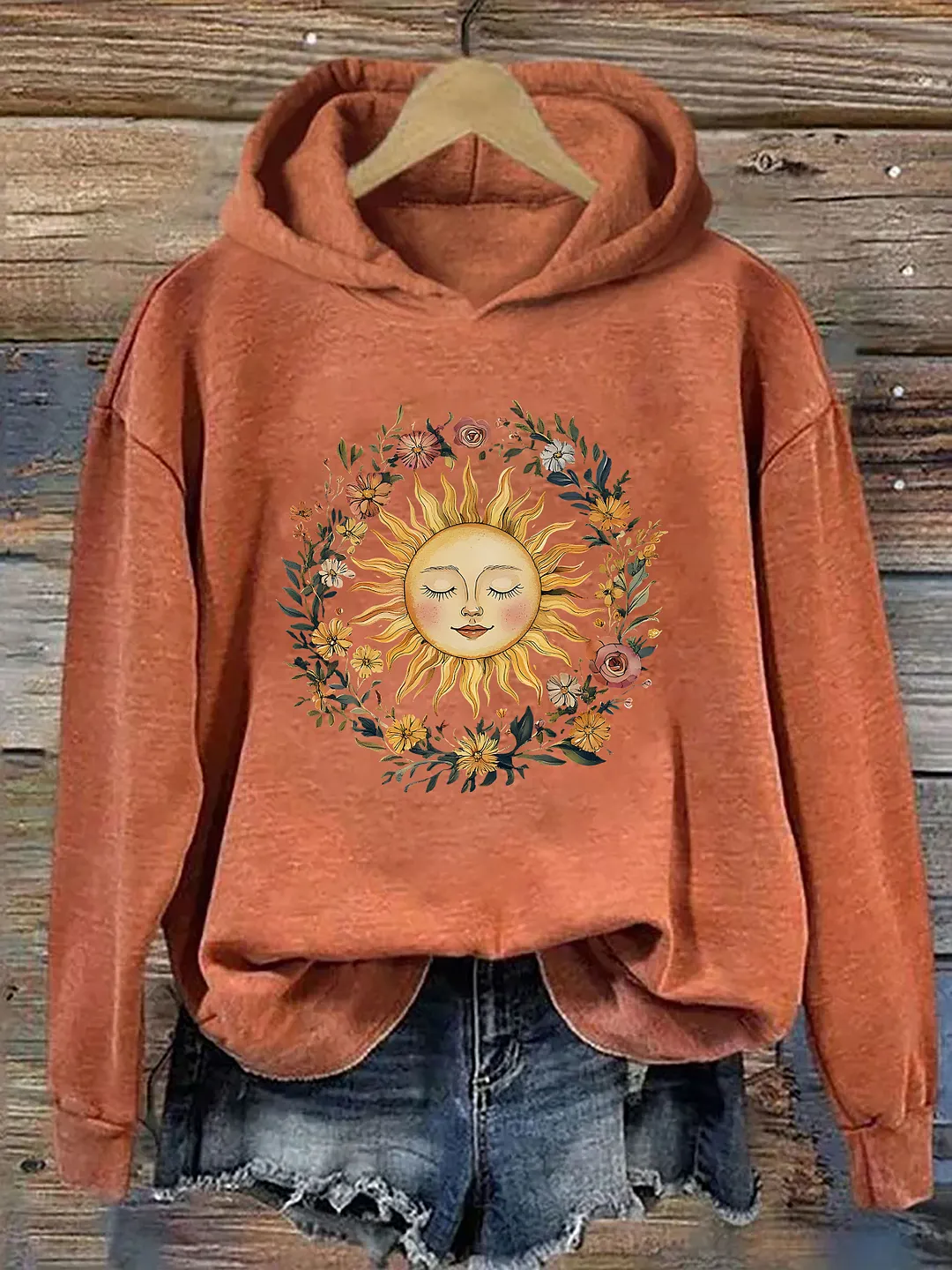 Boho Spiritual Sun Hoodie