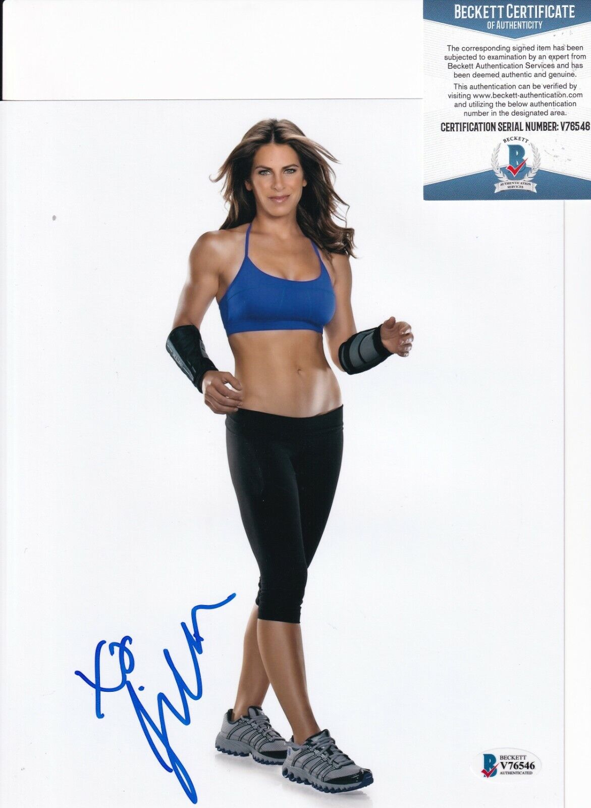 JILLIAN MICHAELS signed (THE BIGGEST LOSER) Star 8X10 Photo Poster painting BECKETT BAS V76546