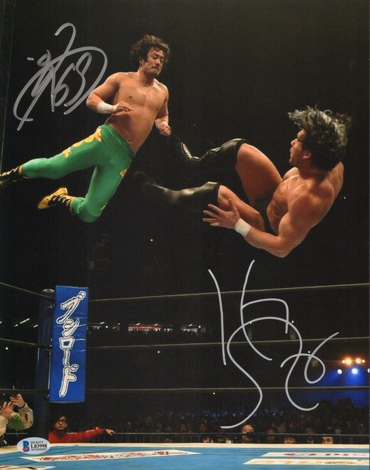 Kenny Omega & Ryusuke Taguchi Signed 11x14 Photo Poster painting BAS COA New Japan Pro Wrestling