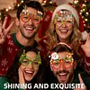DIY Diamond Painting Christmas Glasses Frame No Lens 4pcs(Christmas)