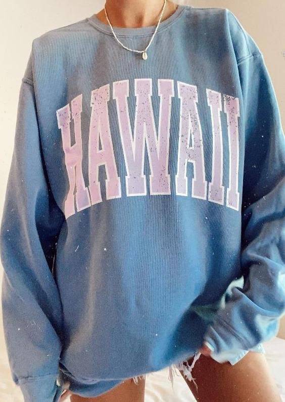 HAWAII Sweatshirt BLUE August Lemonade August Lemonade