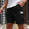 Men's Vintage Multi-Pocket Elastic-Waist Cargo Shorts by Inlyline