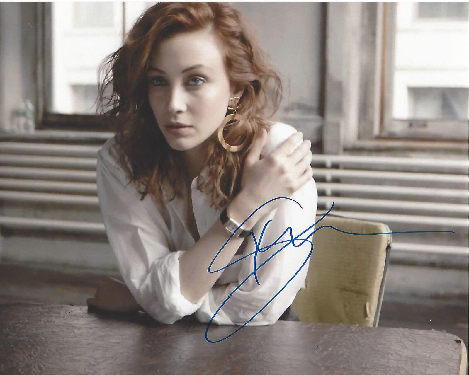 SARAH GADON SIGNED AUTHENTIC ALIAS GRACE 8X10 Photo Poster painting G w/COA ACTRESS PROOF