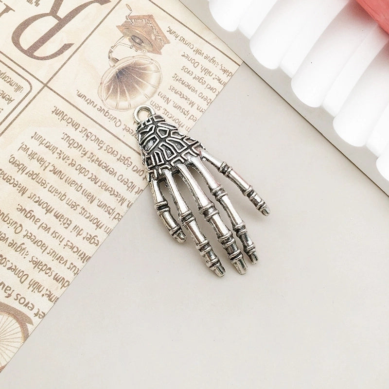 1 Piece Alloy Moon Spider Web Skull Pendant Jewelry Accessories