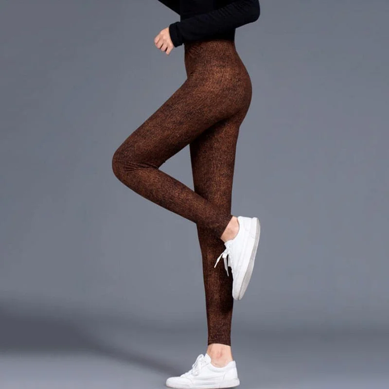 CUHAKCI Pencil Pants Women Jeggings Lady Casual Workout Sexy Leggings Fitness High Waist Trousers