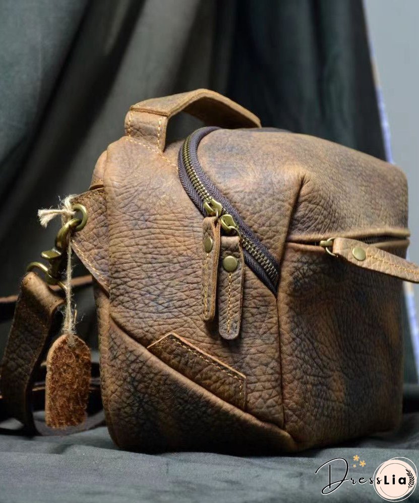 Original New Durable Cowhide Crossbody Bag