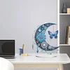(US Local)Double Sided Acrylic Special Shape Moon Butterfly Diamond Painting Desktop Ornaments Kit