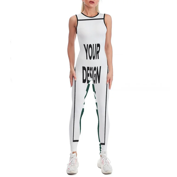 Personalized Design Yoga Jumpsuit Multiple Images