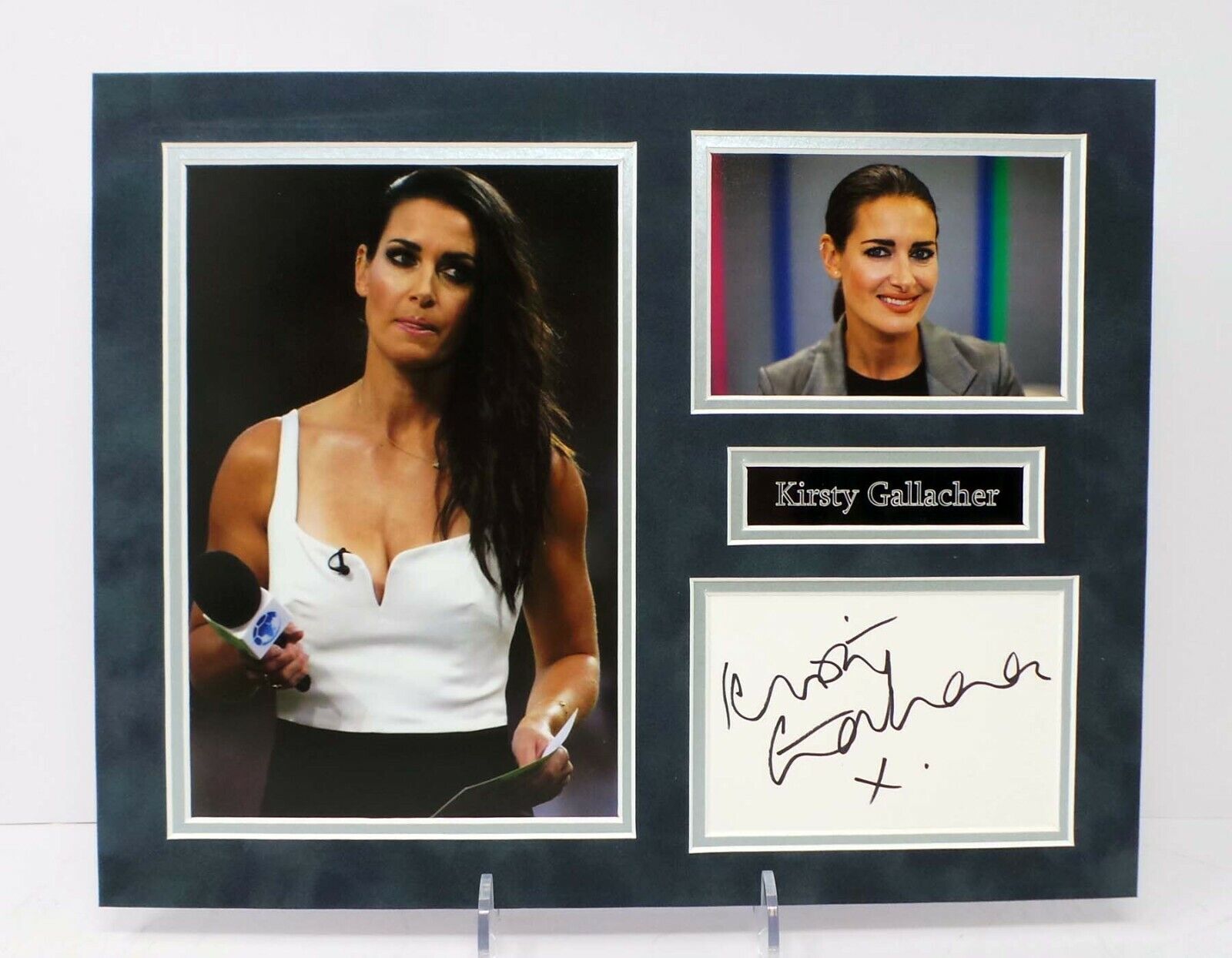 Kirsty GALLACHER Model SEXY Presenter Signed Mounted Photo Poster painting Display AFTAL RD COA