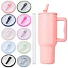 40Oz Tumbler Flip Straw Lid Replacement Spill Proof Cover for Stanley 40oz Mug